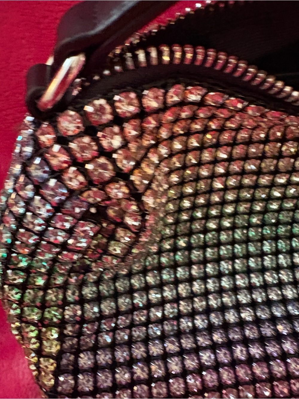Free People Multicolor Crystal MiniBag - Pink, Green - Picture 7 of 9